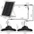 露玖熙太阳能双头吊灯投光灯灯庭院阳台吊灯水感应路灯 挂钩款/UFO太阳能灯2个装 3000-3200K(暖白光)+4000-4500