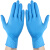 定制俊达粤龙 一次性丁腈手套 实验室防护蓝色无粉 非无菌 橡胶手 L (100只/盒)