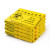 强存 平口垃圾袋HDPE加厚黄色特厚塑料袋-100个起批 平口/特厚/80*90cm/70L