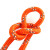 江波（JIANGBO）救生绳游泳绳子 救援安全绳漂浮水上救生圈浮索逃生绳 直径16毫米橘色反光30米