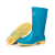 者也 中筒雨鞋 蓝色37码 女士水鞋柔软塑胶鞋防水防滑舒适女款雨靴