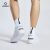 准者运动板鞋男女篮球跑步训练防滑简约休闲鞋滑板小白鞋 白/绿 40
