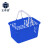 正奇谊 超市购物篮 购物筐 手提篮 塑料菜篮子 2号超市篮-蓝色
