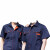 雨林军 夏季工作服 短袖套装 劳保服 藏蓝色套装 单位：套 185 
