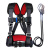 千安 三点式安全带 高空作业施工安全绳挂钩套装保险带 背带+双小钩2米