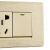 贵派（goldp）10A一开双控带五孔金色118型(小)插座 贵雅A8-118金色系列墙壁暗装插座