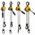 定制KACC牌迷你型手扳葫芦链式紧线器便捷式手搬葫芦手板手摇葫芦 原装0.5吨*1.5米