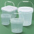 访客 FK 食品级塑料桶密封桶包装桶带盖带提手大号加厚直径260 高275-10L 透明（白色盖子）