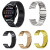 适用Ticwatch Pro X 3手表带 4G版2021北斗硅胶带GTH A E2智能运动男女腕带 金色 Ticwatch GTH/新款GTA-20mm