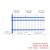 锌钢围墙护栏围栏栅栏工厂学校别墅庭院围墙隔离铁艺围栏围挡户外 中厚款12米高3米长3跟横梁（一网一柱）
