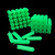 绿色塑料膨胀管6mm6厘8mm8厘自攻螺丝钉胶塞墙塞涨塞胀塞胶粒M6M8 8mm-5盒2500粒