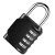 聚远（JUYUAN）密码挂锁【黑色】户外防水防锈门锁行李箱密码锁 5个