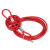 消创 锁具ZA2538万用轮式缆绳锁绝缘工业安全锁塑料缆绳锁具