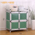 铝合金橱柜简易碗柜 厨房柜子储物柜 餐边柜现代简约茶水柜收纳柜 两层绿64*39*76 双门