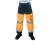 代尔塔 404013 安全服衣服安全交通户外通勤高能见度工作裤子 荧光橙拼海军蓝 XXL码 1件装