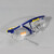 化学品防护眼镜 护目镜防飞溅防风沙安全透明防护眼镜 劳保眼镜 蓝架电焊深色墨镜