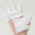 棉布手指套劳保加厚耐磨透气防汗滑工作防痛干裂护具手指头保护套 白色布指套（50只装）