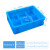 定加厚EU分格周转箱塑料收纳箱大号五金工具零件盒塑胶框蓝色 EU43120-蓝色 40cm30cm12cm