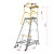 稳耐梯子工业用Bailey 铝合金单侧平台梯承重170kg平台梯移动理货 FS13595 七步梯2.8米