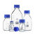SIMAX透明丝口瓶蓝盖试剂瓶玻璃宽大口方形瓶100 250 500 1000ml 250ml 透明 GL45