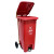 恒丰牌 红色 120L 脚踏垃圾桶大号工业脚踏垃圾桶大型环卫室外分类120L小区带盖