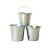 冰禹 BYyc-235圆形白皮铁桶 镀锌桶 清洁加厚手提水桶 垃圾铁桶 15L