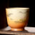 丰匠 日式陶瓷品茗杯子手工手绘远山志野柴烧单杯主人杯功夫茶具 手绘柴烧红-01
