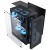 式主机电脑ATX240水冷小itx机箱电源500W侧透A15 T18 黑色+3个P16彩虹风扇