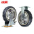 冰禹 BYlj-300 重型尼龙脚轮 聚氨酯脚轮 高强度风火轮工业轮子 8寸（2刹车+2定向）