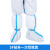 一次性防护防尘工作服养殖场喷漆装修食品防水隔离衣成人连体通用 SF贴条靴套(10双) L