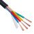 易特力 国标护套电线电缆RVV4*0.5平方四芯铜丝软电线信号线20米/根 单位根