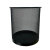 威佳金属网垃圾桶厨房卫生间办公室垃圾桶镂空垃圾篓废纸篓 12L黑色