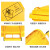 久洁医疗垃圾桶医院诊所口罩回收塑料废物桶黄色120L加厚款 