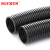 DLTXCN PE波纹管AD34.5塑料波纹管PE塑料波纹管 穿线软管电线电缆保护套保护管黑色电工电线软管 (50米)