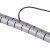 冰禹 BY-7554  网线整理线束线管 PE理线器包线管（多拍不截断）灰色10MM 1米