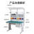 豫恩沃  防静电工作台实验模型检验桌流水线装配打包台无尘车间操作台 一米八绿色带抽屉平桌