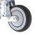 海斯迪克 HK-5098 减震轮 万向减震脚轮 人造胶TPR弹簧手推车工业转向减震轮 4寸万向(载重85kg)