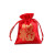 新年福袋首饰袋抽绳锦袋小布袋佛珠收纳袋药包袋 18*25红色中国风