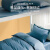 La Torretta 60支纯棉床单三件套单人 1.2m被套学生宿舍床三件套 经典蓝