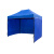 Denilco 应急救援帐篷雨棚广告帐篷伸缩遮阳雨伞折叠防雨防晒蓬 2*3蓝色+3面围布