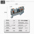 PT2.5-TWIN弹簧式接线端子一进二出导轨式免工具快速直插式接线排 E-UK固定堵头 2孔