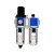 油水分离器GFR300-10气源处理器GFC二三联件减调压阀过滤器 青色 GFR30015F1带支架