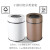 懒人电动智能感应垃圾桶卫生间客厅分类干湿充电螺旋不锈钢筒 13L咖啡色4-6人用感应+