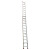 适用单面伸缩升降直梯子工程梯加厚铝合金便携消防梯6 7 8 10 米 单踏板-厚3.2mm伸5米收2.7米