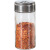 玻璃撒料瓶胡椒粉味精盐罐厨房调味料盒佐料罐子组合套装 100ml五只+架子304盖