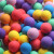 画萌海绵球EVA发泡球实心球彩色投掷球4/6/10cm圆球 6.3cm纯色10个装 颜色混发