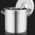 帕达曼 带盖储水桶 201不锈钢水桶储水加厚铁皮桶带盖提水桶 加厚500*500mm（铆钉耳）