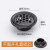 FACE MINI LRT-330 不锈钢透气孔橱柜燃气通风孔透气网装饰盖鞋柜排气孔衣柜 黑色-平面开孔25mm(5个装) 