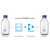 RICH LAB Schott透明丝口瓶蓝盖试剂瓶宽口50100 250 500 1000ml进口 3500ml