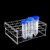 海斯迪克 HKCL-804 有机玻璃离心管架试管架 多功能圆孔PCR管架 40孔（0.2ml)